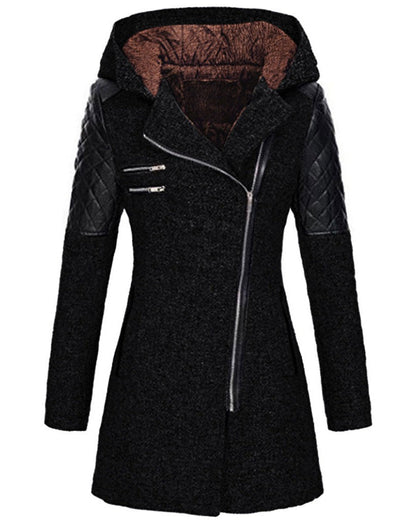 Damen Winterjacke Elegant Wollstoff