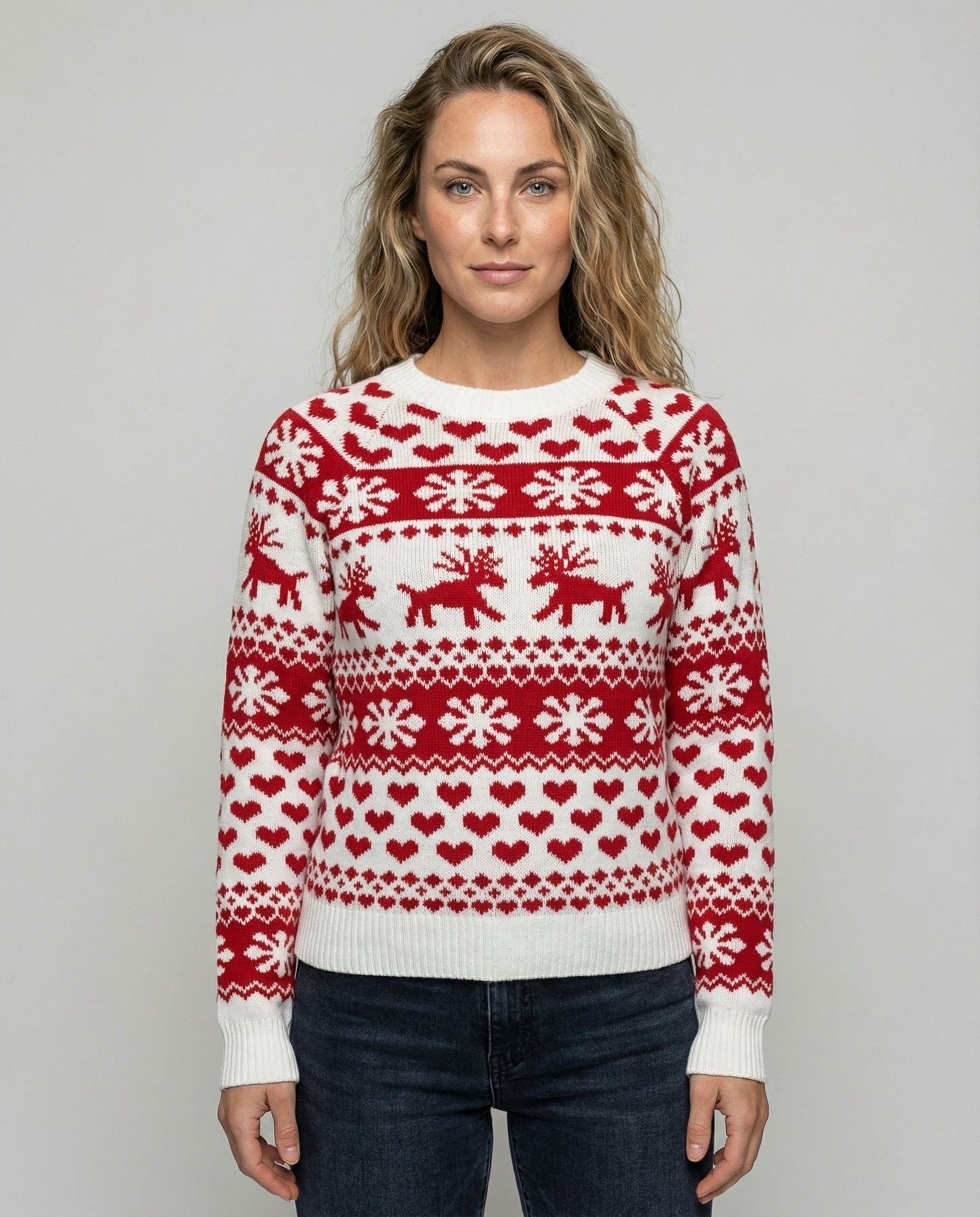 Damen Weihnachtspullover Elegantes Design - Eveloria