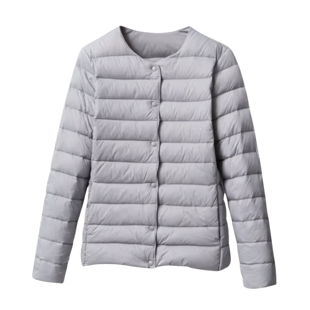 Damen Leichte Gesteppte Pufferjacke Frühling