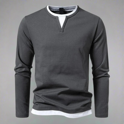 Eveloria Herren Langarm-Pullover Trendig