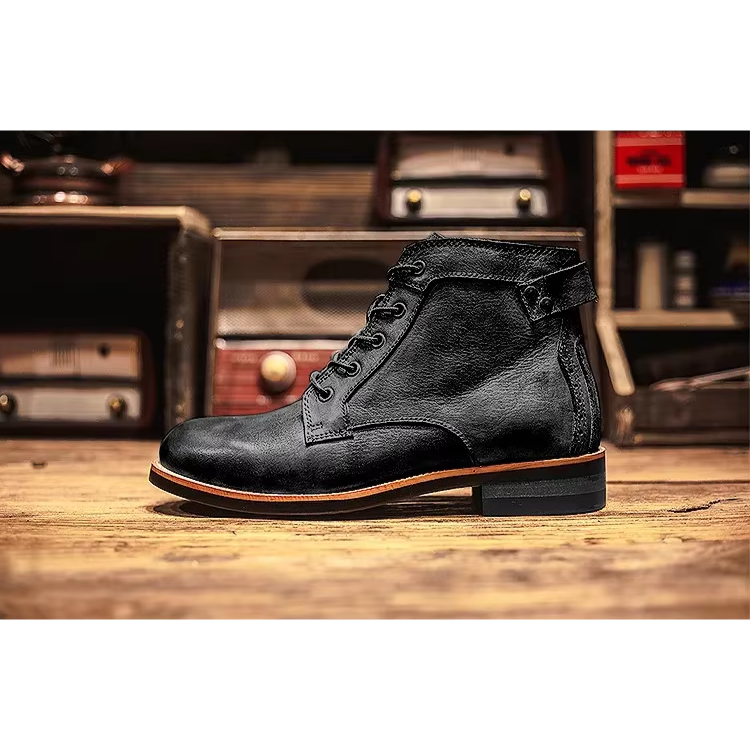 Friedrich Herren Schnürstiefeletten Leder Braun