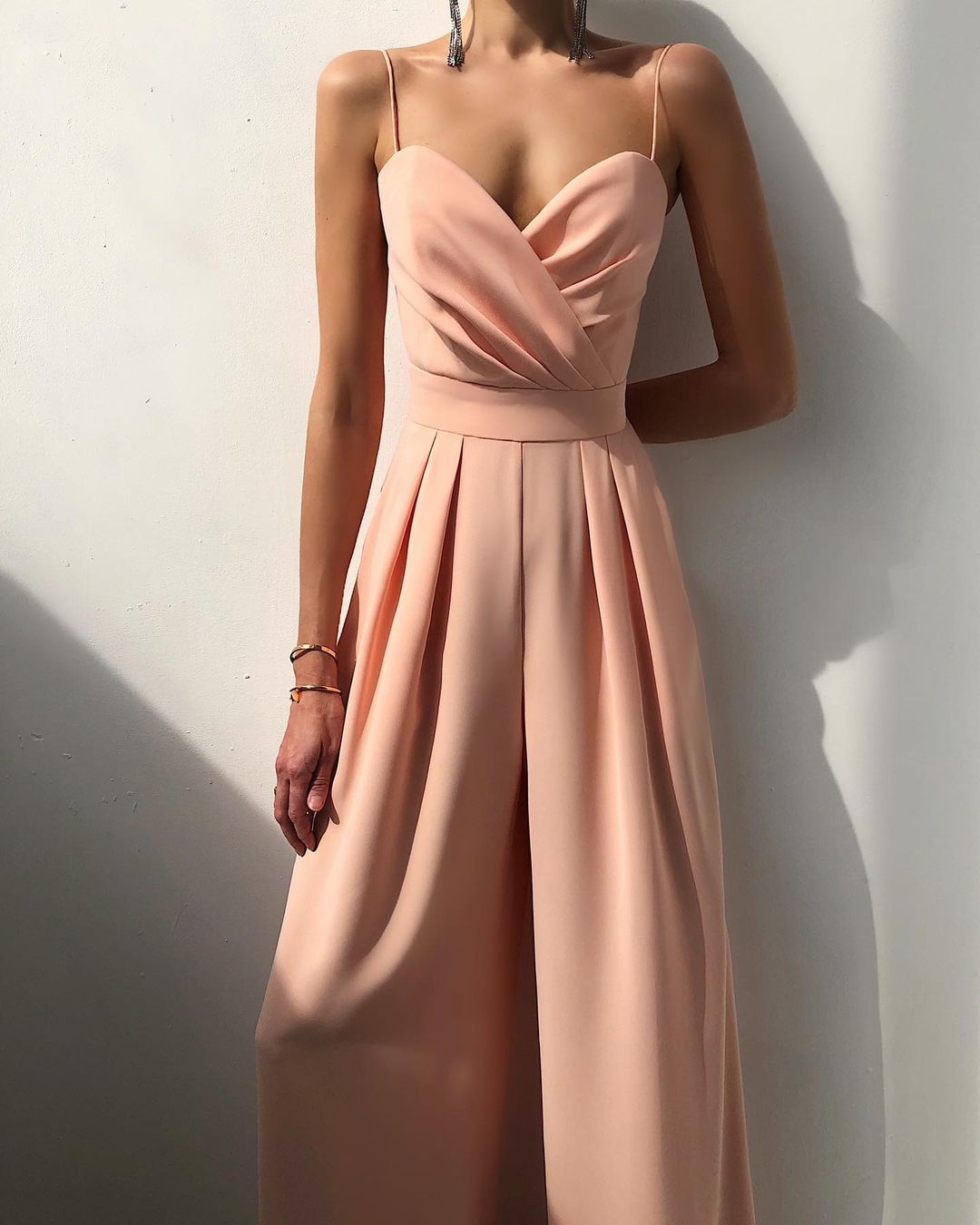 Damen Eleganter Jumpsuit Spaghettibänder