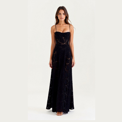 Damen Hochzeitsgast Maxikleid Lang