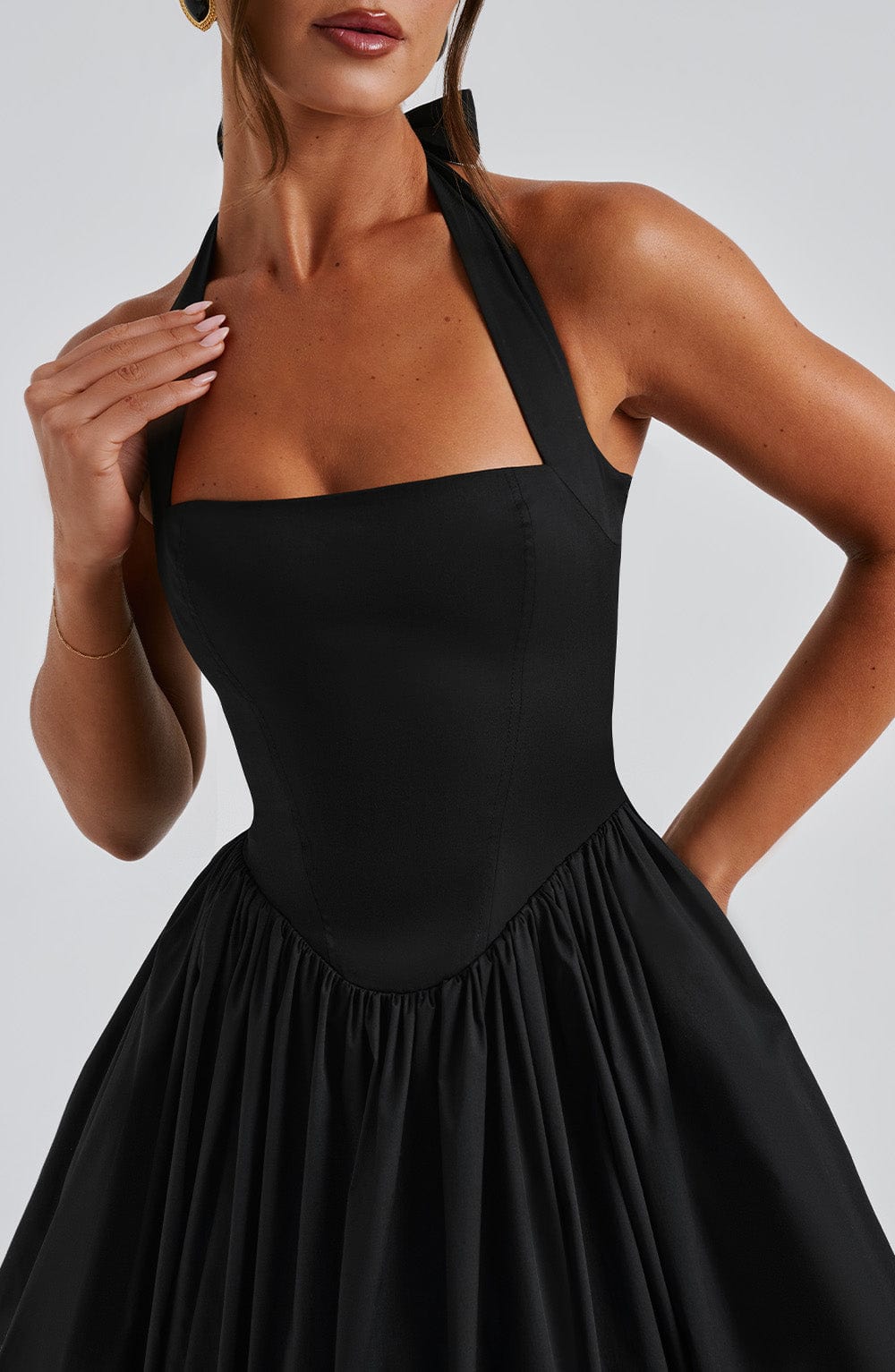 Damen Halter Midi Kleid Hochzeitsgäste Lydia
