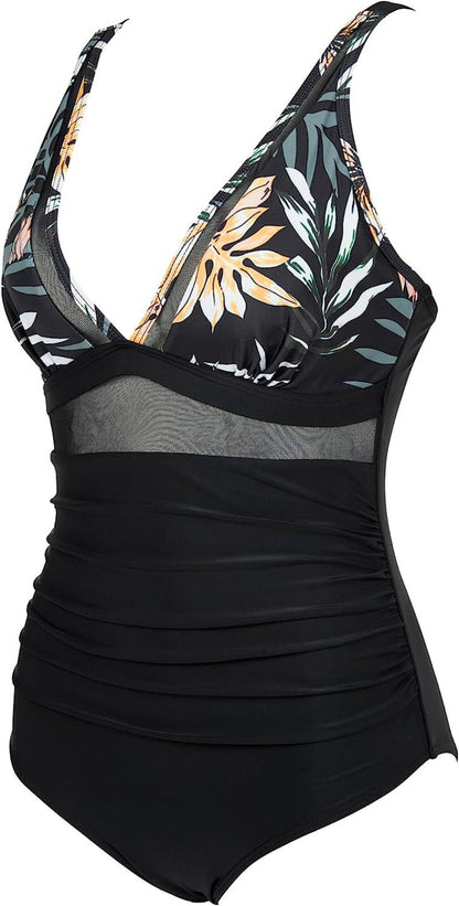 Eveloria Damen Einteiliger Badeanzug Hohe Taille