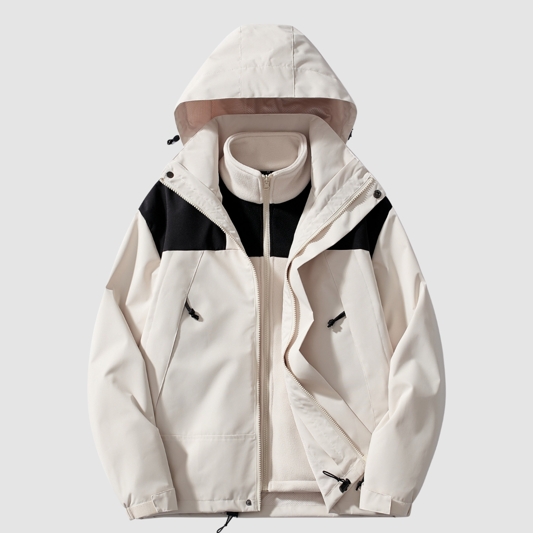Damen 3-in-1 Fleece Winterjacke Komfort