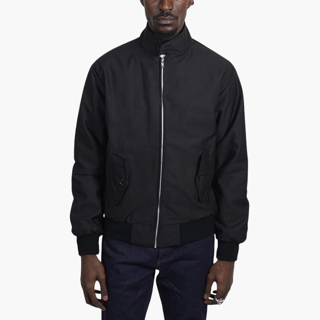 Herren Winterjacke Rippbündchen Reißverschluss