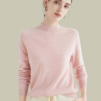 Damen Rollkragenpullover Merinowolle Winter