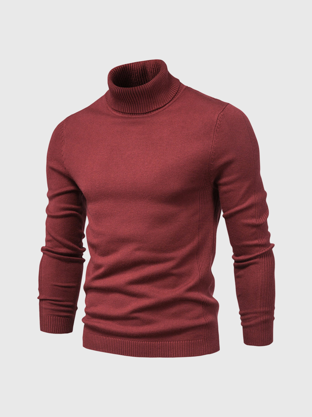 Herren Rollkragenpullover Kurz Waschbar