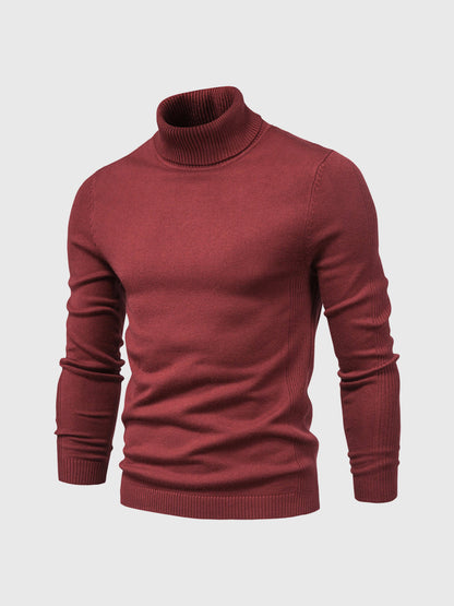 Herren Rollkragenpullover Kurz Waschbar