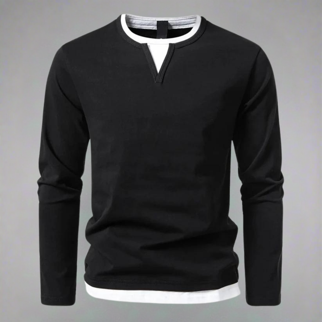 Eveloria Herren Langarm-Pullover Trendig