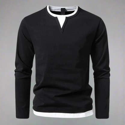 Eveloria Herren Langarm-Pullover Trendig