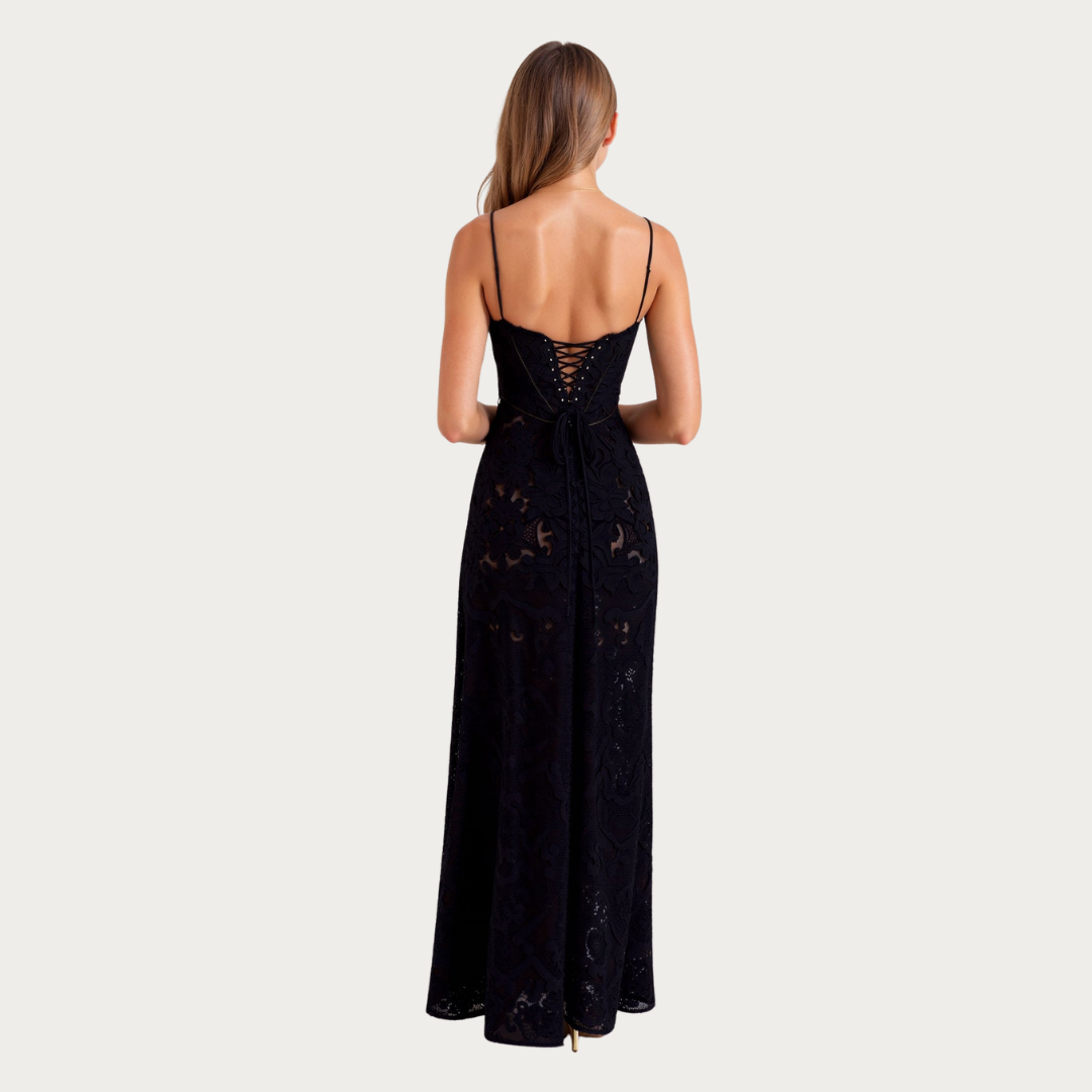 Damen Hochzeitsgast Maxikleid Lang