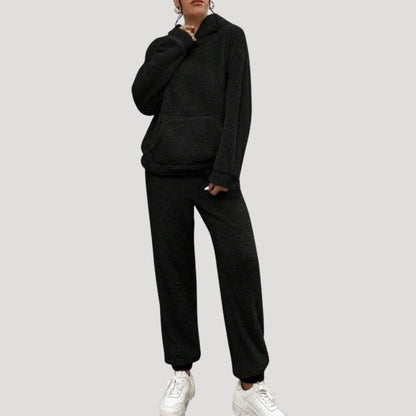 Damen Frühlings Cozy Kapuzen-Loungewear-Set