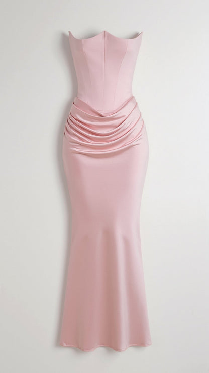 Damen Säulen Maxi Kleid Hochzeitsgäste