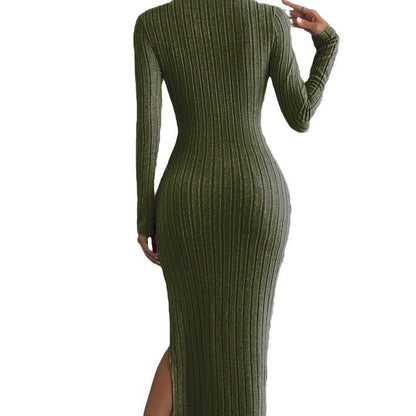 Eveloria Damen Langkleid Gestrickt