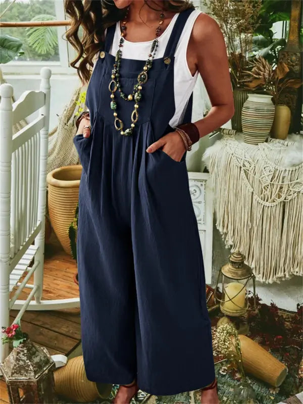 Damen Jumpsuit Frühling Sommer Leicht Ilze