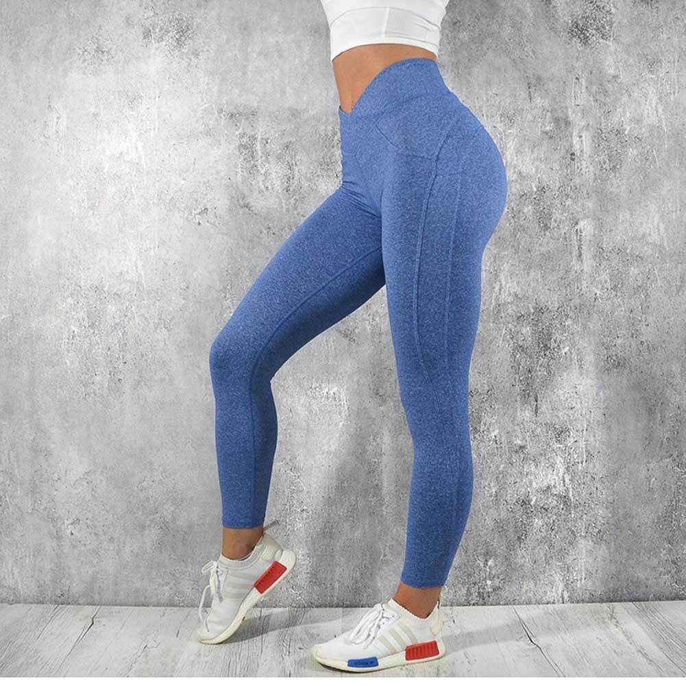 Eveloria Damen Yogahose Atmungsaktives Material Po-Unterstützung