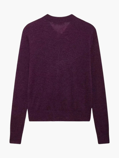 Strickjacke Damen Krawattenausschnitt Taschen