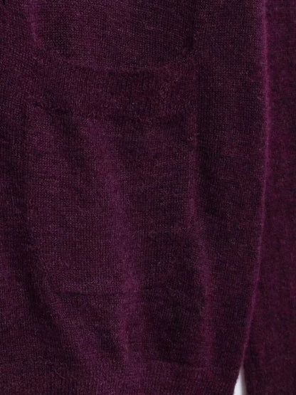 Strickjacke Damen Krawattenausschnitt Taschen