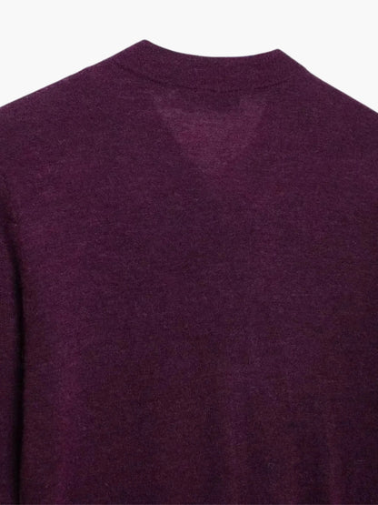 Strickjacke Damen Krawattenausschnitt Taschen