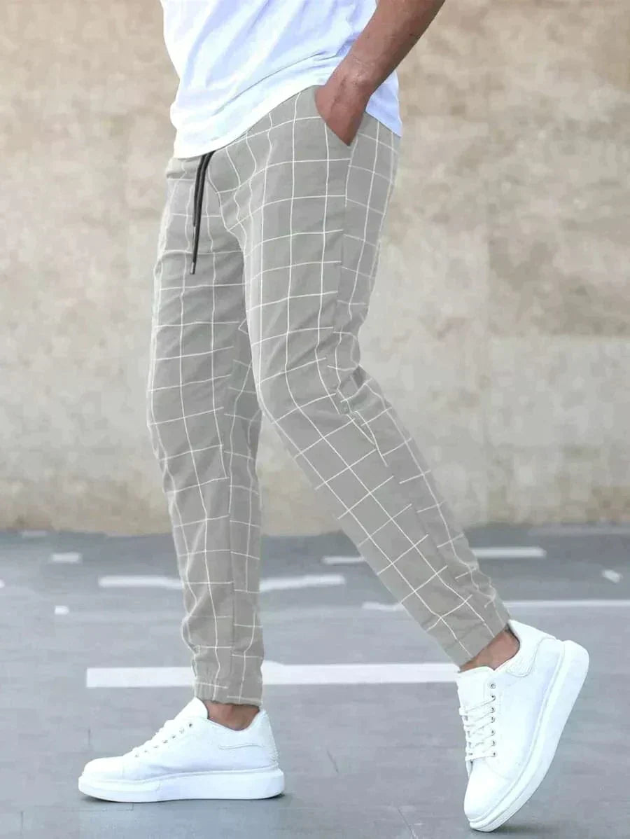 Elegante Herrenhose aus Baumwolle Schwarz - Eveloria