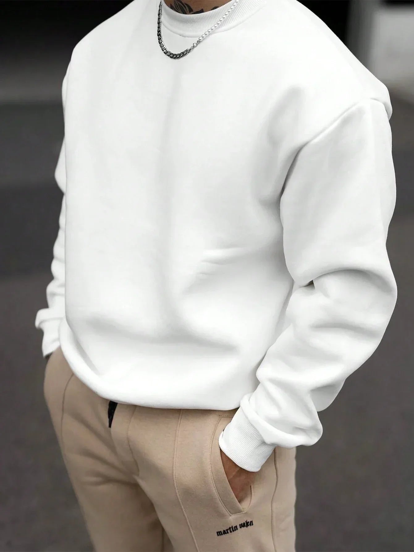 Eveloria Herren Sweatshirt Rundhalsausschnitt