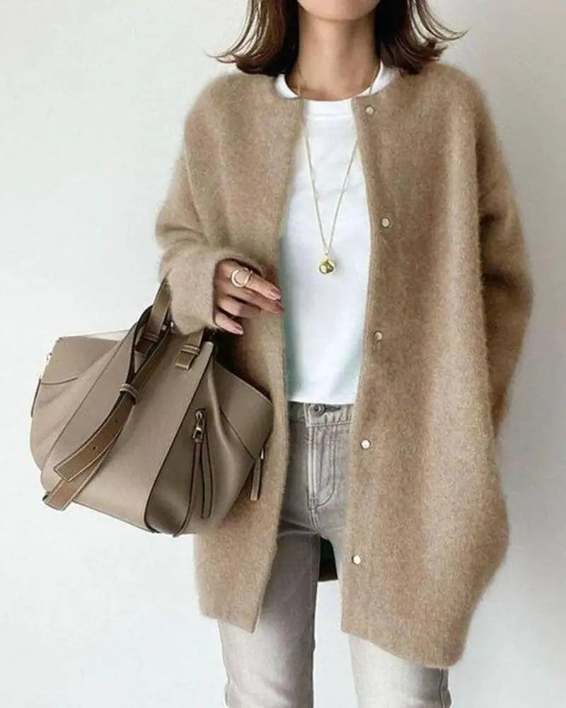 Eveloria Damenwolle-Mohair-Weste - Eveloria