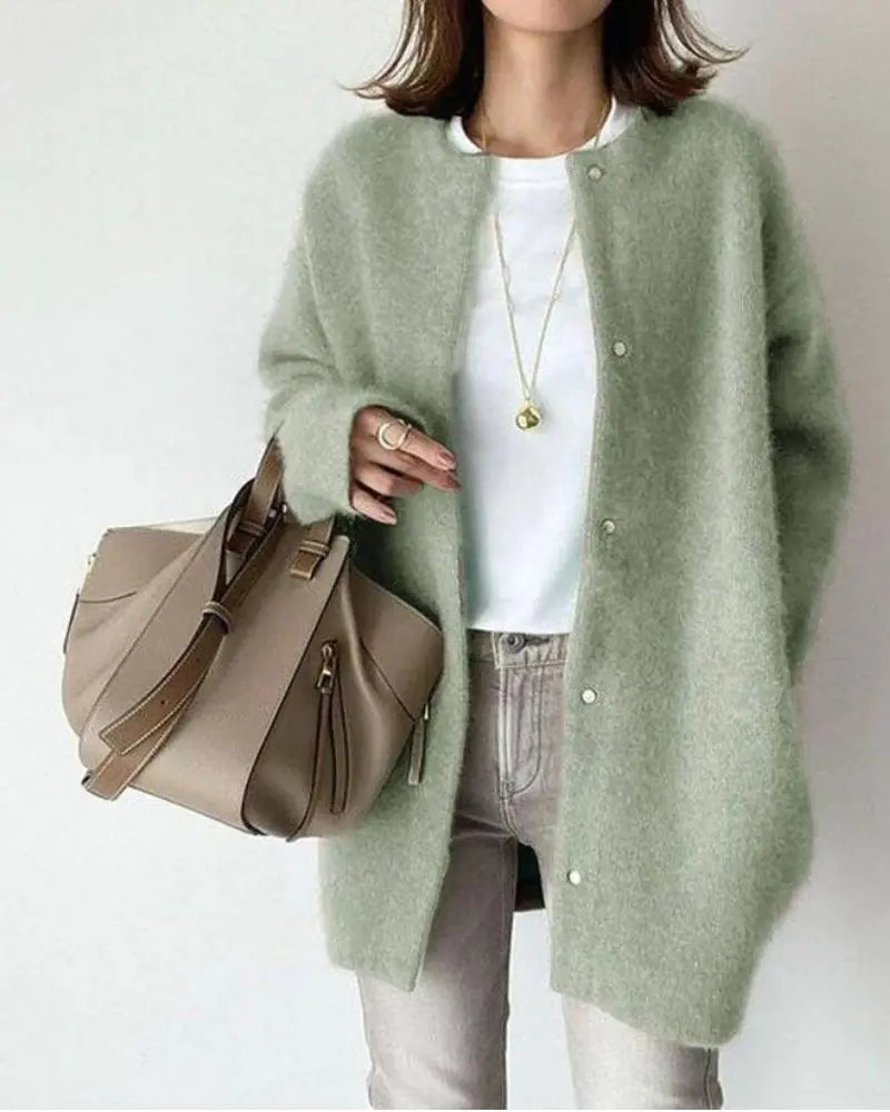 Eveloria Damenwolle-Mohair-Weste