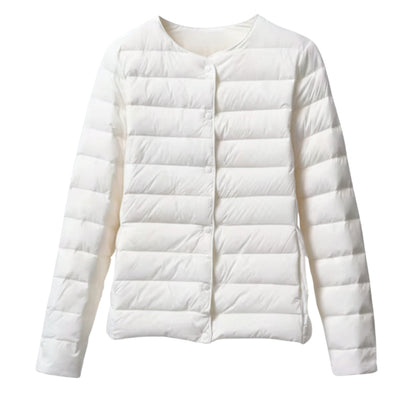 Damen Leichte Gesteppte Pufferjacke Frühling