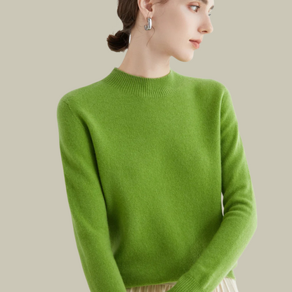 Damen Rollkragenpullover Merinowolle Winter