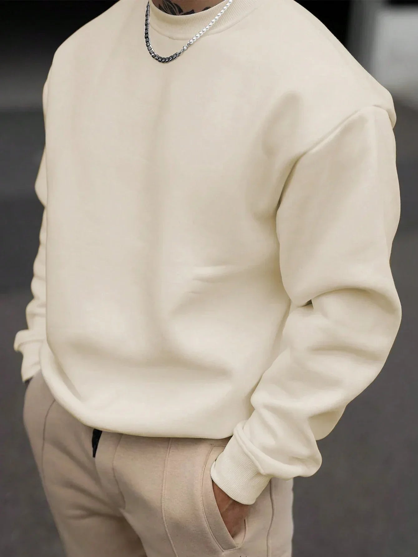 Eveloria Herren Sweatshirt Rundhalsausschnitt