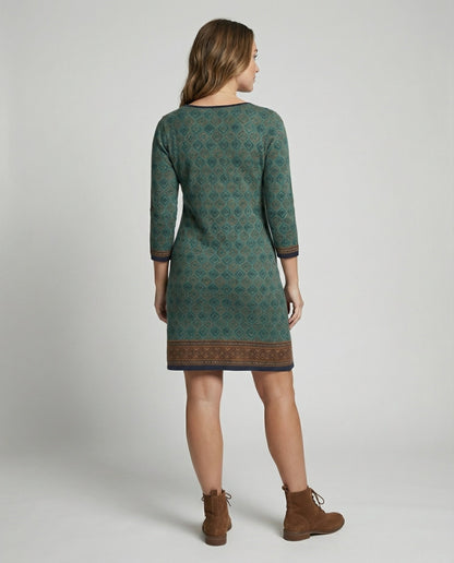 Eveloria Damen Boho Chic Midi Kleid