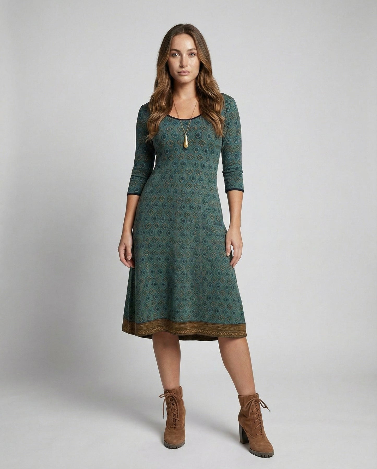 Eveloria Damen Midikleid Boho Stil - Eveloria