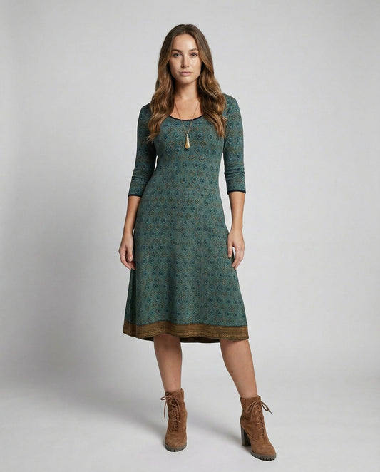 Eveloria Damen Midikleid Boho Stil - Eveloria