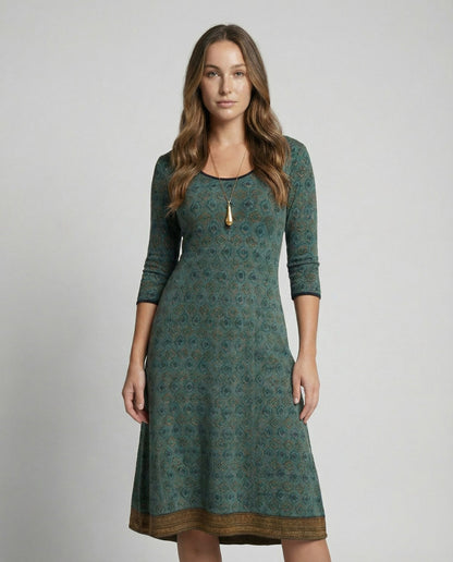 Eveloria Damen Boho Chic Midi Kleid - Eveloria