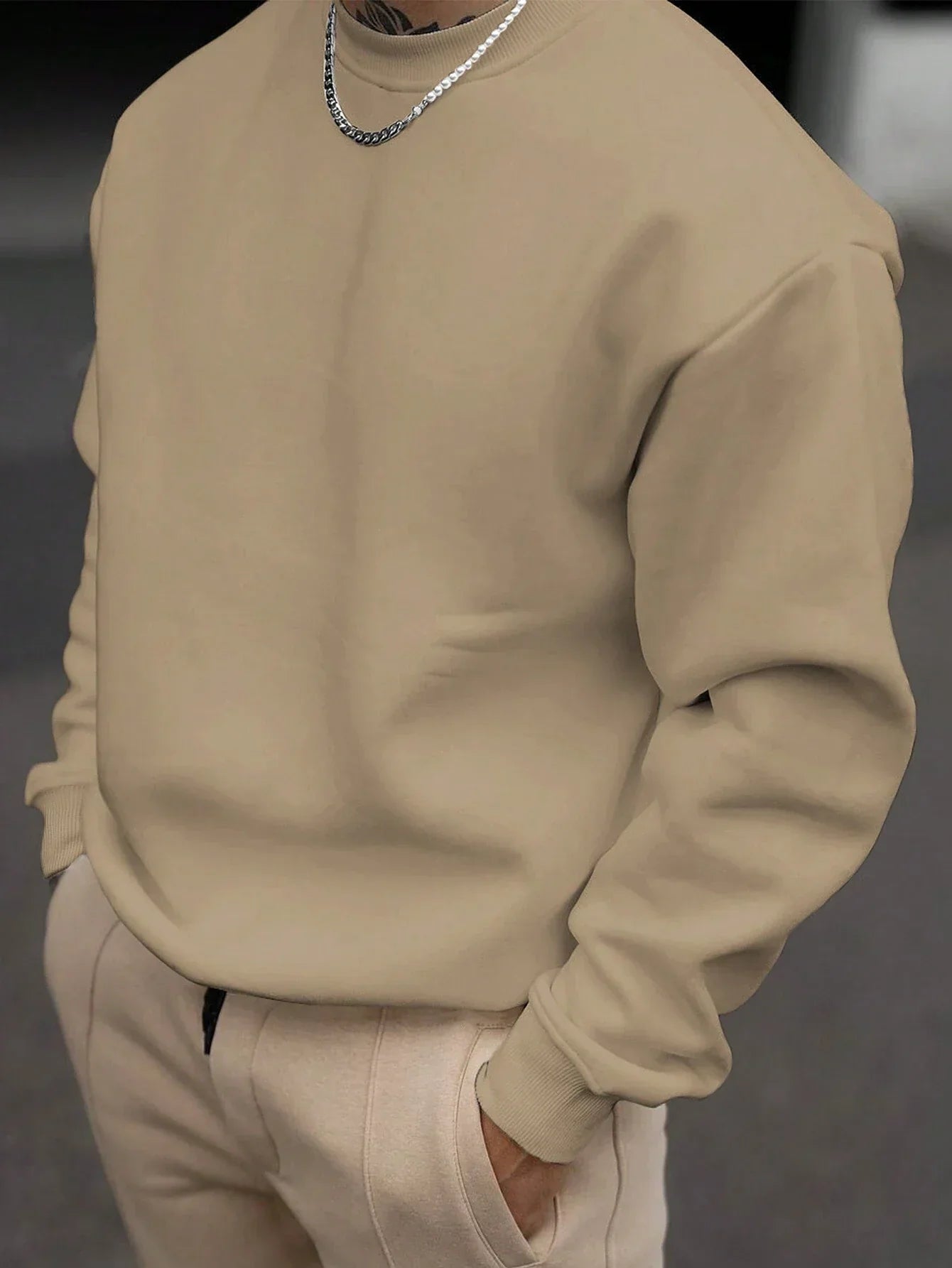 Eveloria Herren Sweatshirt Rundhalsausschnitt