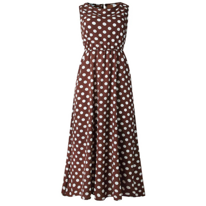 Eveloria Damen Sommerkleid Pünktchen
