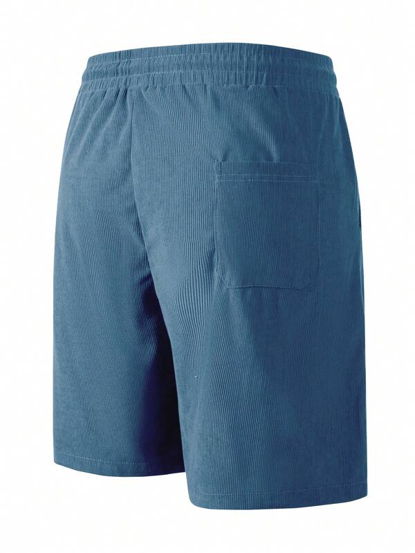 Herren Freizeit-Shorts Lockere Passform Kordelzug Beige