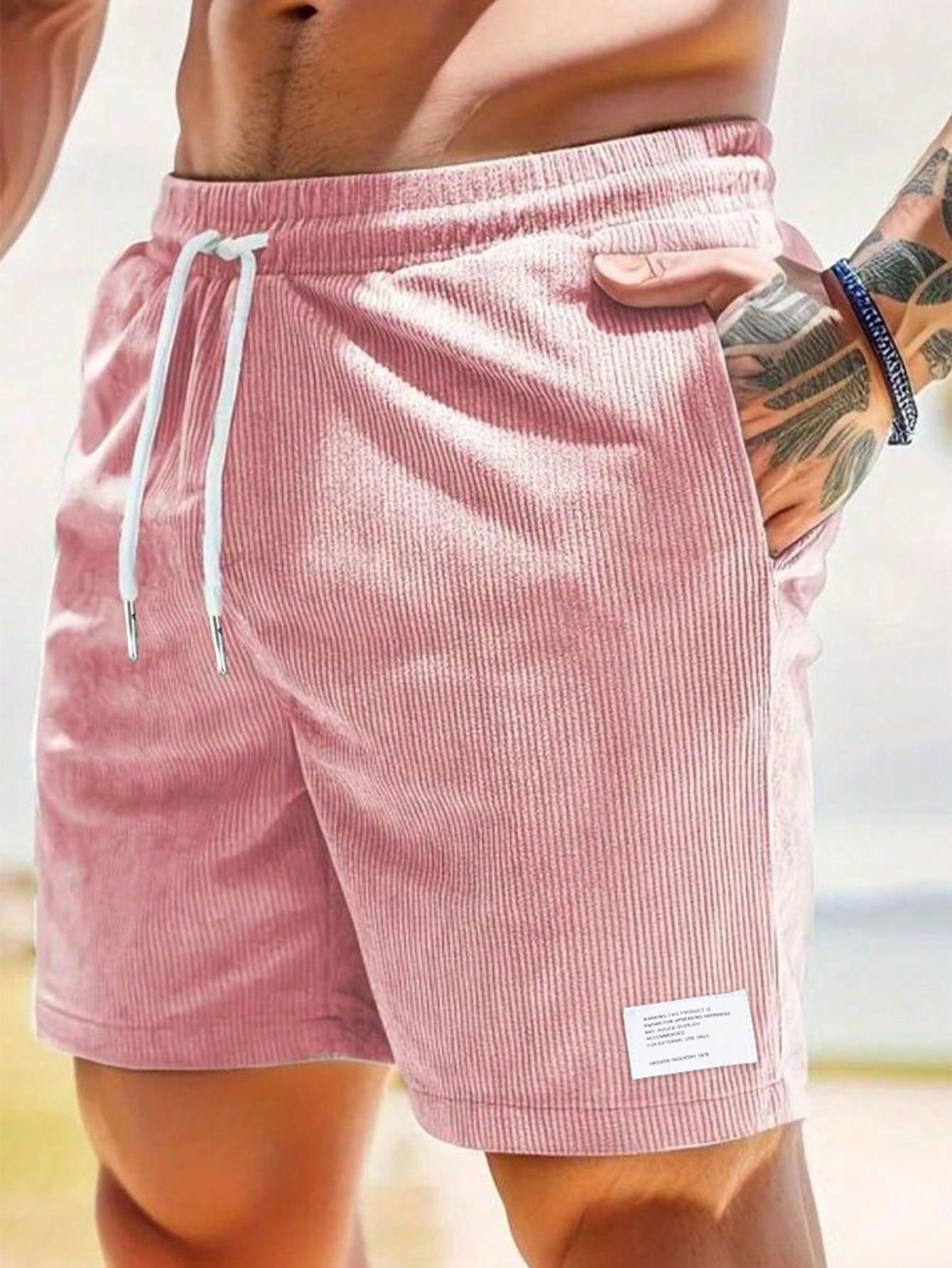 Herren Sommer Shorts Lässig Kordelzug