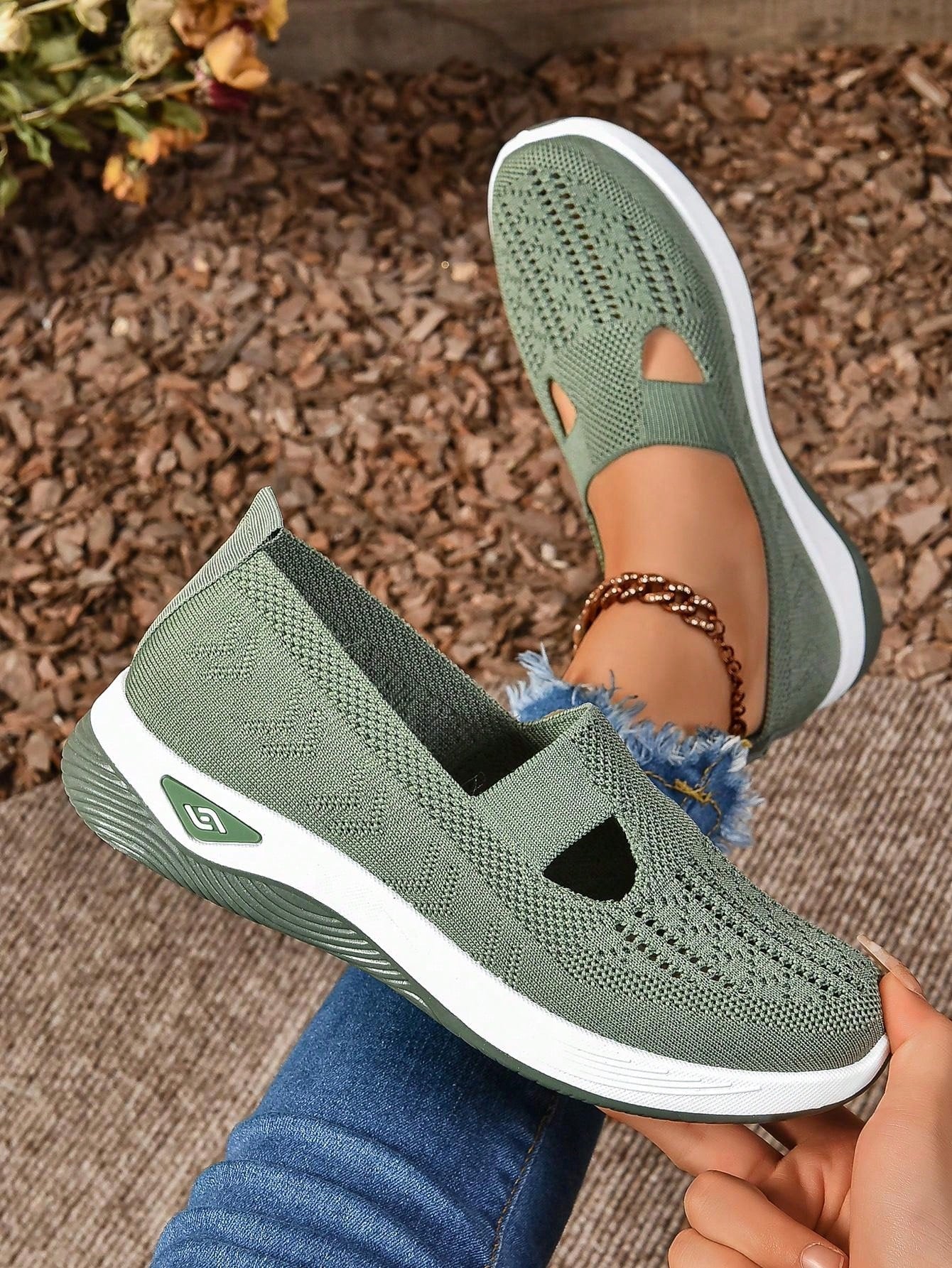 Damen Slip-On Schuhe Bequem