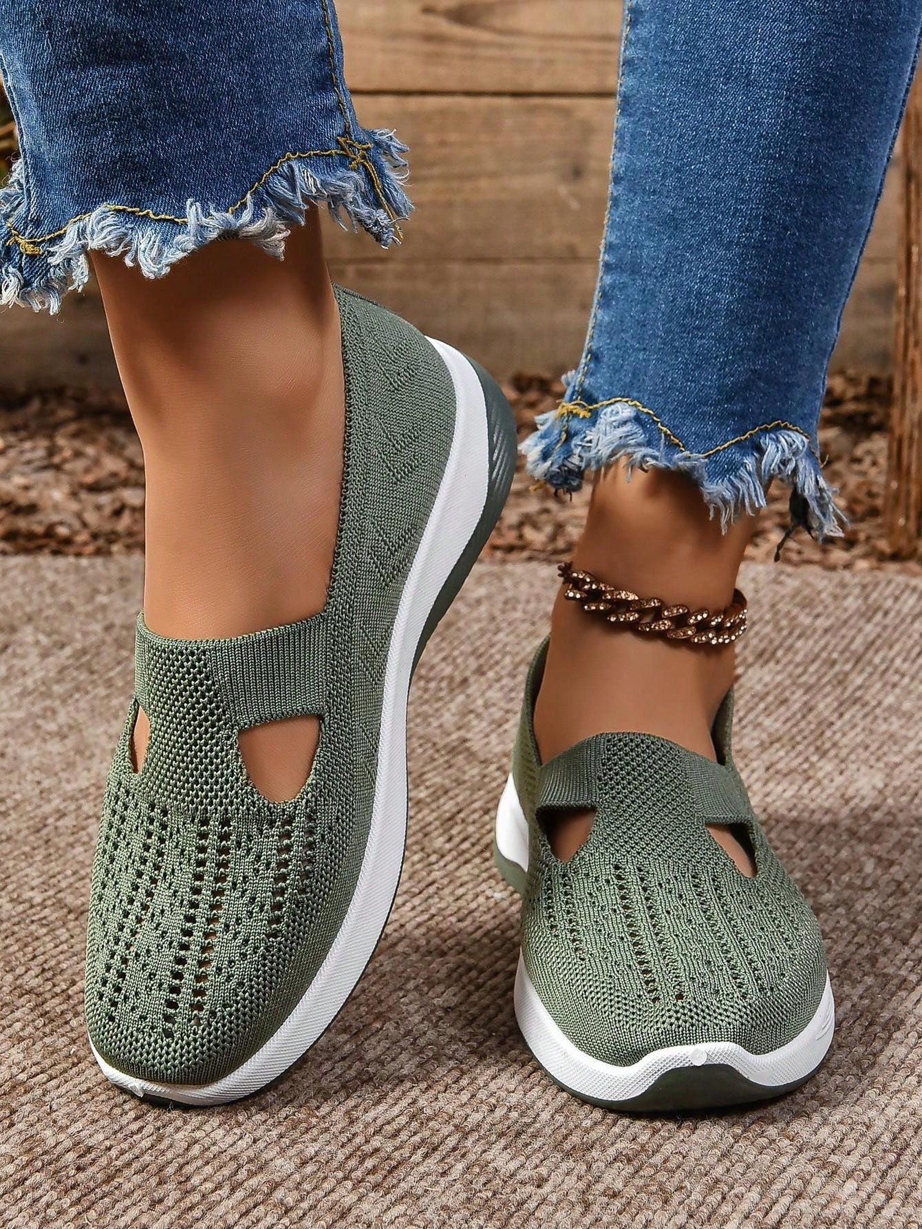 Damen Slip-On Schuhe Bequem