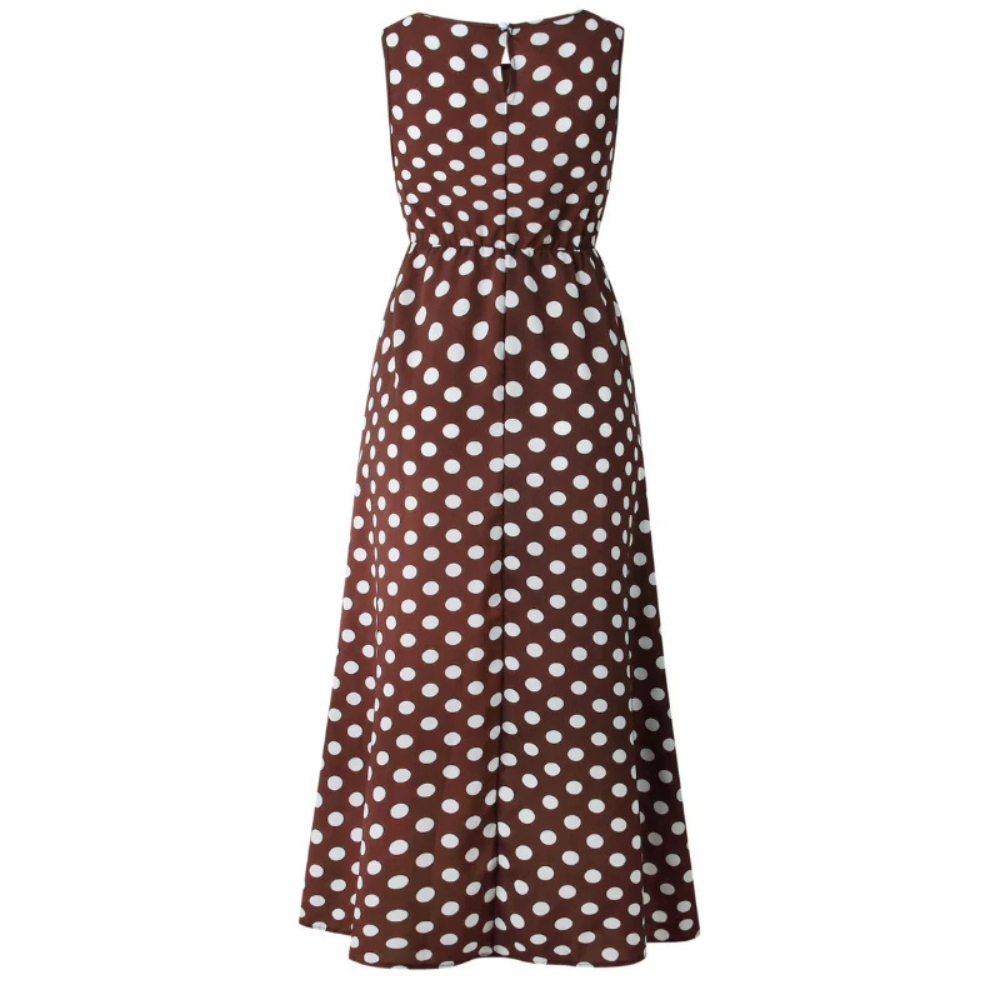 Eveloria Damen Sommerkleid Pünktchen