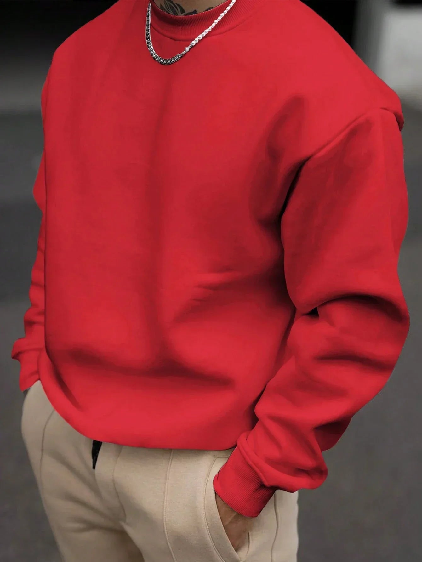 Eveloria Herren Sweatshirt Rundhalsausschnitt