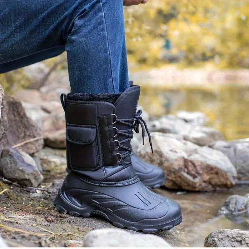 Herren Wasserdichte Winterschuhe Hochschnitt Warmfutter