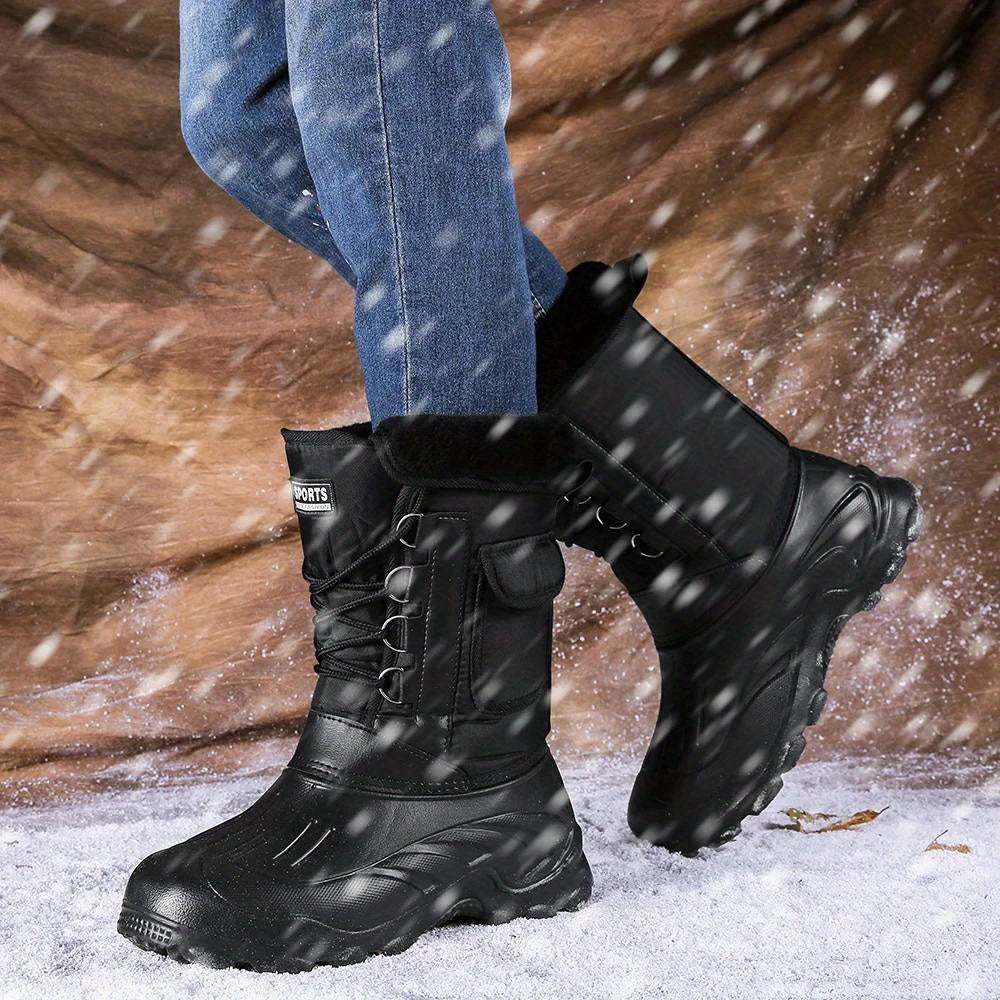 Herren Wasserdichte Winterschuhe Hochschnitt Warmfutter