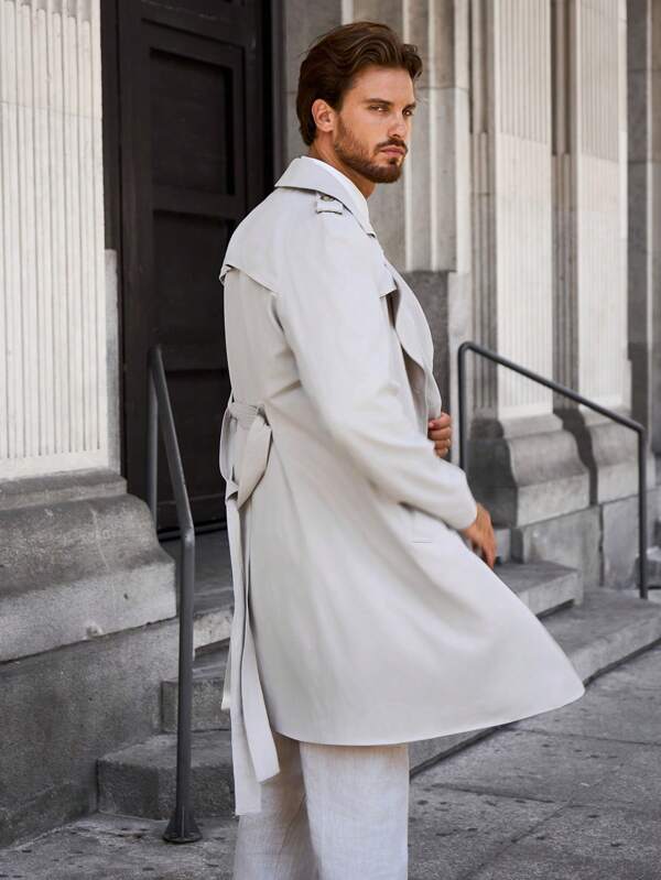 Eveloria Herren Trenchcoat Trendig - Eveloria