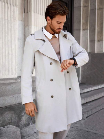 Eveloria Herren Trenchcoat Trendig