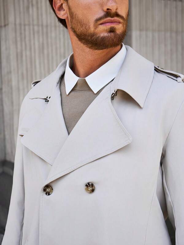 Eveloria Herren Trenchcoat Trendig