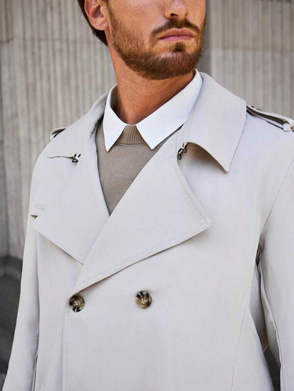 Eveloria Herren Trenchcoat Trendig